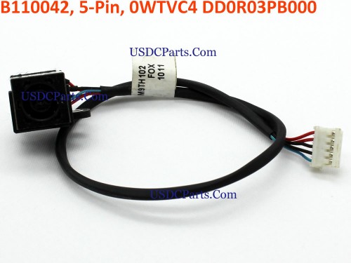 WTVC4 0WTVC4 H3T2 0H3T2 V03/R03 DD0R03PB000 DD0R03PB001 Dell Inspiron 17R N7110 Vostro 3750 Power Jack DC IN Cable