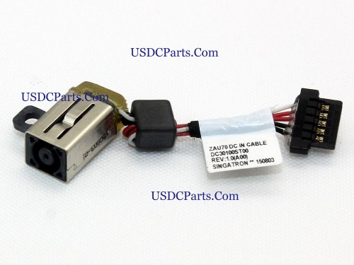 A14891 ZAU70 DC30100ST00 Dell Latitude 13 7000 7350 7351 E7350 L7350 P58G Keyboard Dock Power Jack Connector Port DC IN Cable