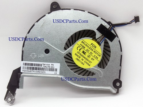 736278-001 FAU8300EPA FFBB DFS200405010T HP 14 15 17 CPU Cooling Fan Inside Cooler Replacement Assembly