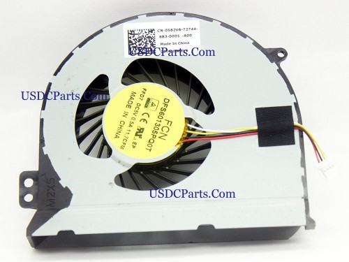 CPU Cooling Fan 562V6 0562V6 CN-0562V6 DFS601305PQ0T FFD7 for Dell Inspiron 14 7447 i7447 14-7000 P55G P55G001 Series