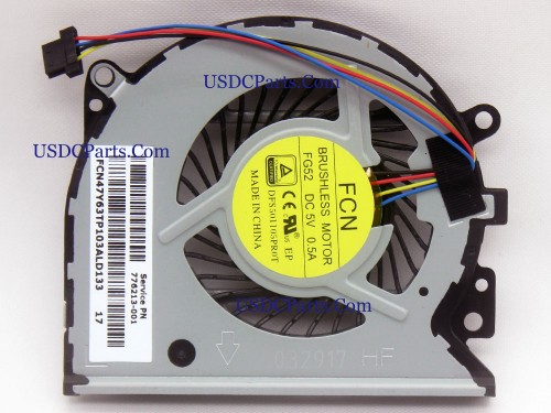 HP 776213-001 FCN DFS501105PR0T FG52 CPU Cooling Fan Inside Cooler Replacement Assembly